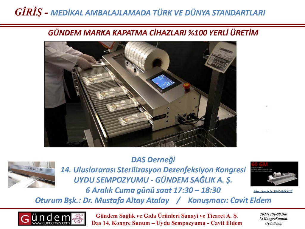 14. Uluslararası Sterilizasyon Dezenfeksiyon Kongresine katıldık.